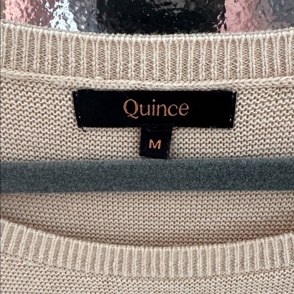 Quince NWOT Cotton Cashmere Link-Stitch Dolman Sweater - Picture 4 of 6